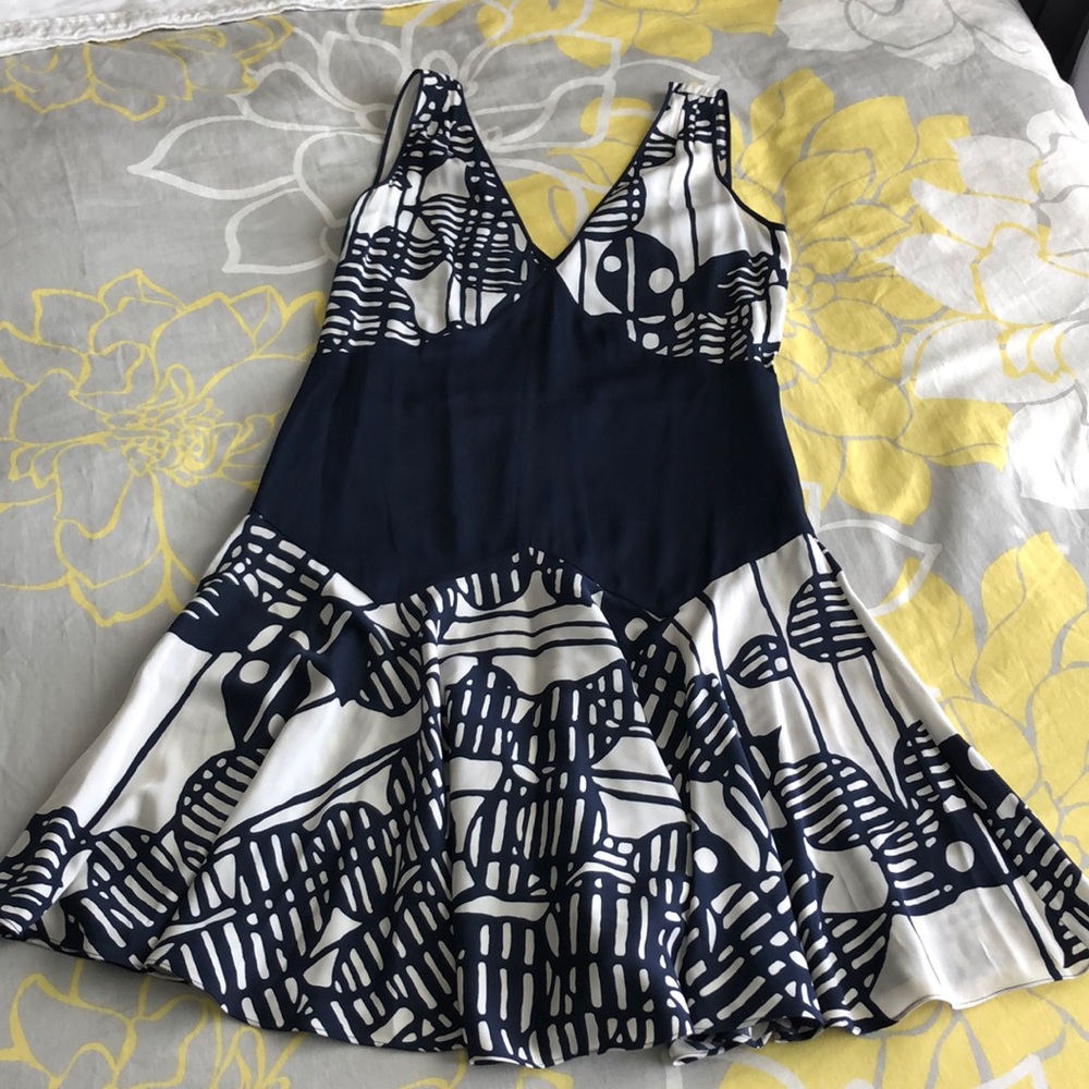 DVF silk slip on dress